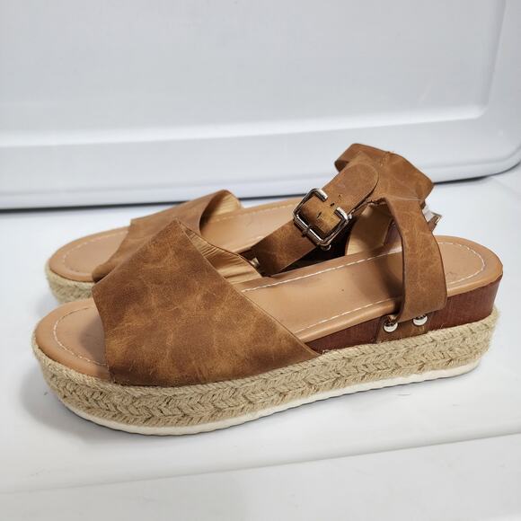 Tan Size 39 Leather Sandals - Picture 3 of 7